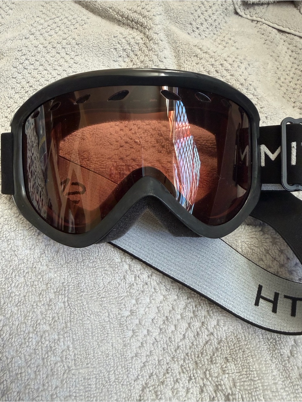 SMITH Electra Black Frame Goggles with Brown Lens